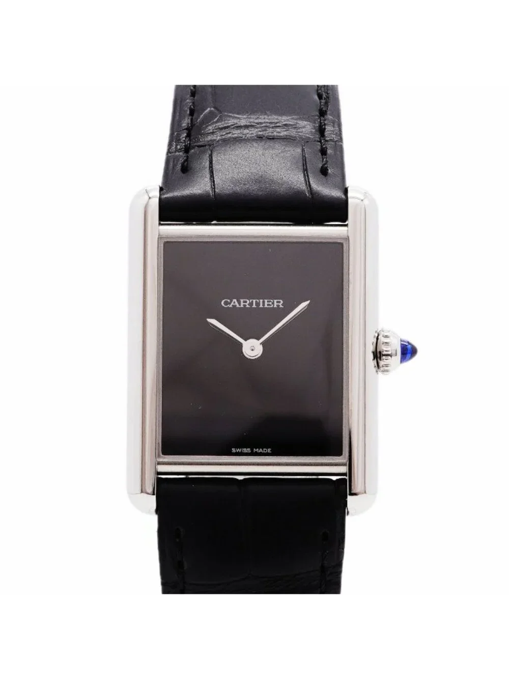Cartier Tank Must LM Wsta Black Dial Watch